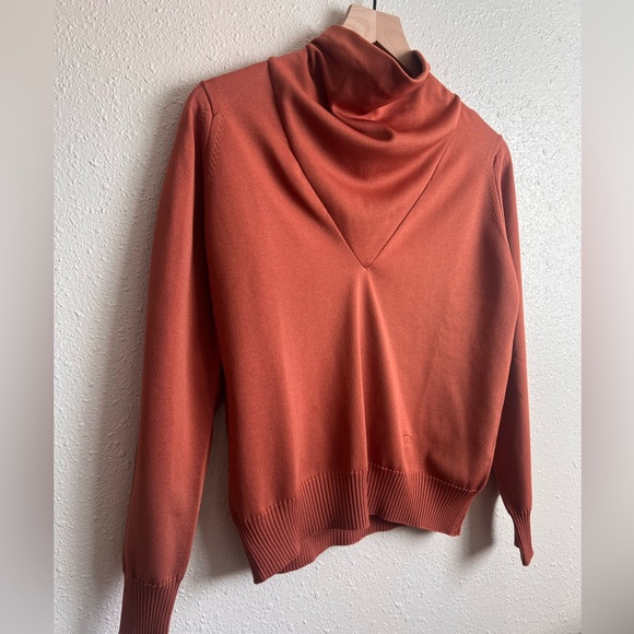Givenchy Sport Caramel Brown Mock Neck Pull Over Sweater Size Small - Picture 3 of 10
